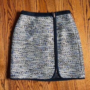 J. Crew zip front skirt
